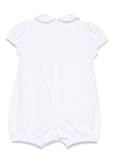 Tutina con slogan ricamato LITTLE BEAR | 1034BCO/CIELO